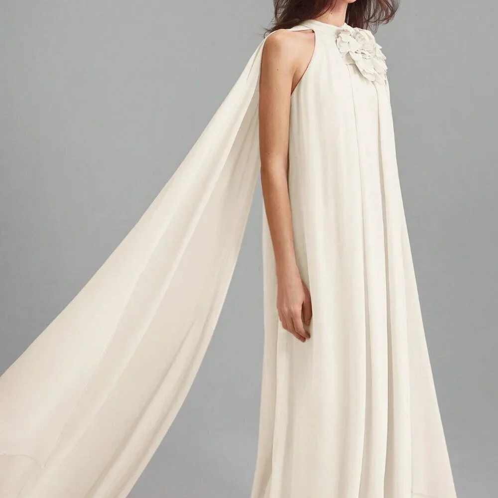 Apricot Party Women's Long flowy MAxi Dress - Picture 2 of 8